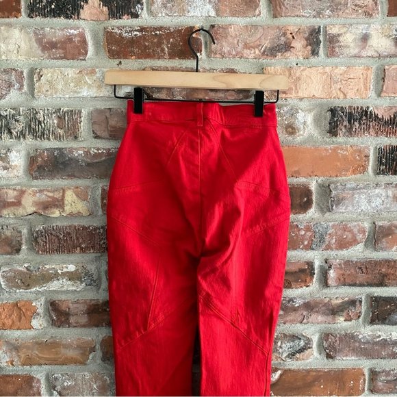 Revice Venus Flare Jeans Mars Red High Rise Size 24 - Picture 7 of 9